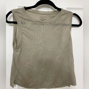 Evolution and Creation Green Cropped Palm Tank